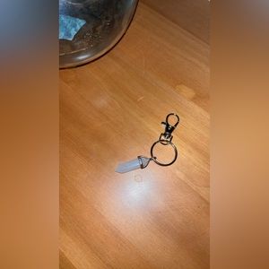 White Quartz Keychain